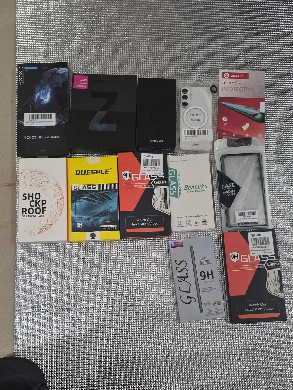 Samsung Screen Protector & Case Accessory Bundle 12 Pack
